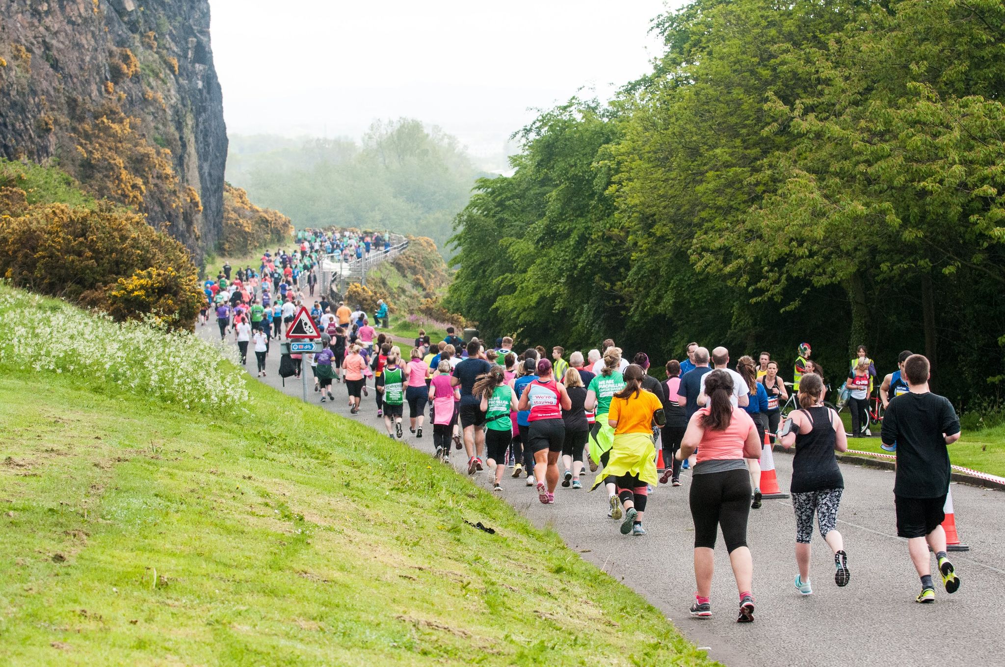Photo of runners taking part in the Edinburgh Marathon 2024
