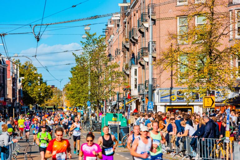 Photo of good weather conditions, expected during the Amsterdam Marathon 2024
