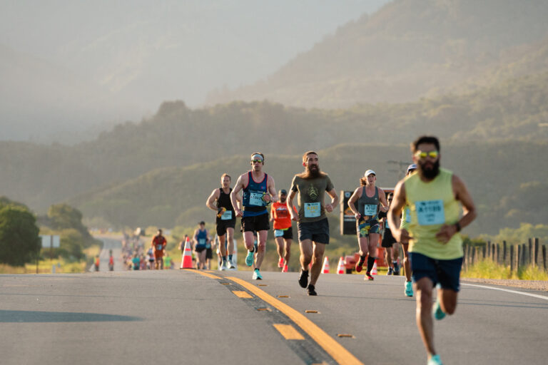 Photo of runners taking part in the Big Sur Marathon 2024