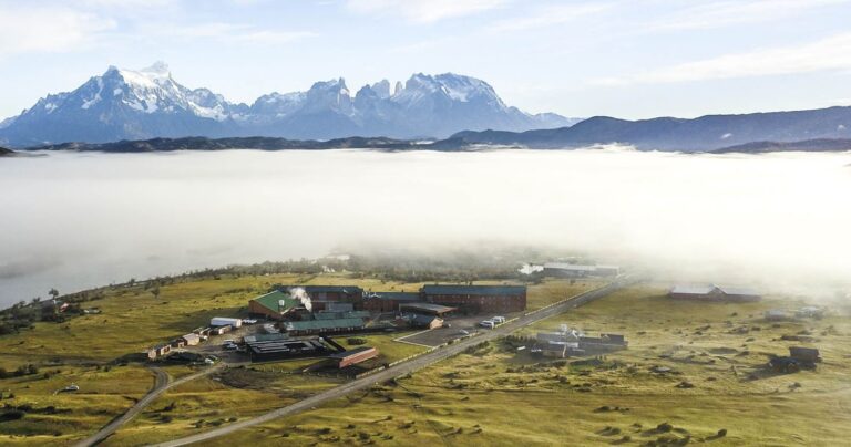 Views from the Hotel Rio Serrano, hotel option at the Patagonia Marathon 2024