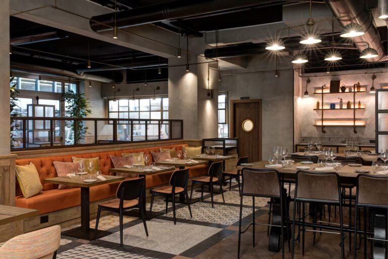 Dining area at the DoubleTree by Hilton Rome Monti, hotel option for the Rome Marathon 2027