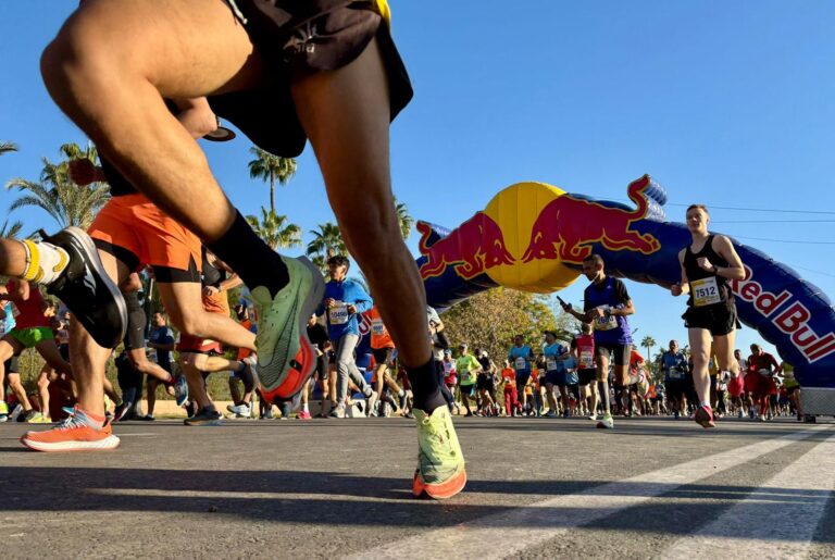 Runners starting the Marrakech Marathon 2025