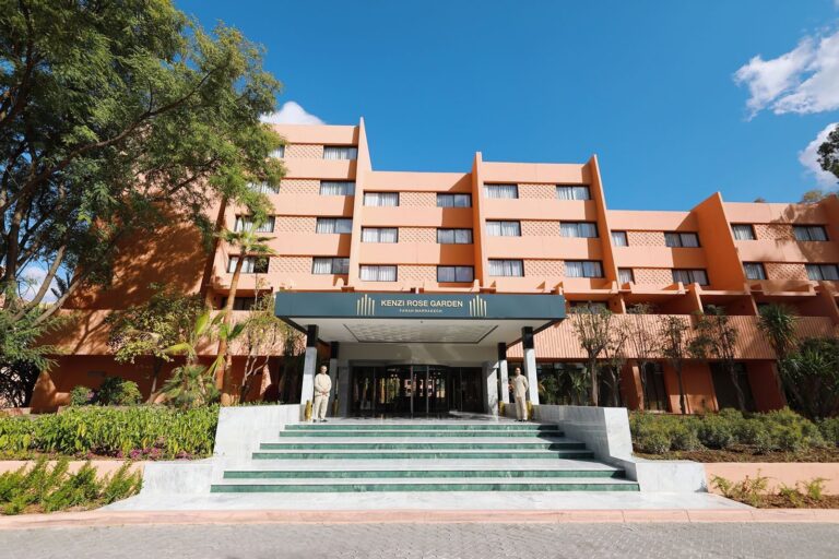 Exterior of the Kenzi Rose Garden Hotel, hotel for the Marrakech Marathon 2025
