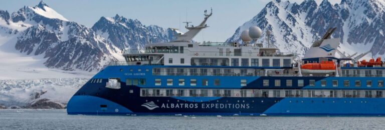 The Ocean Albatros, ship used for the Antarctica Marathon 2025