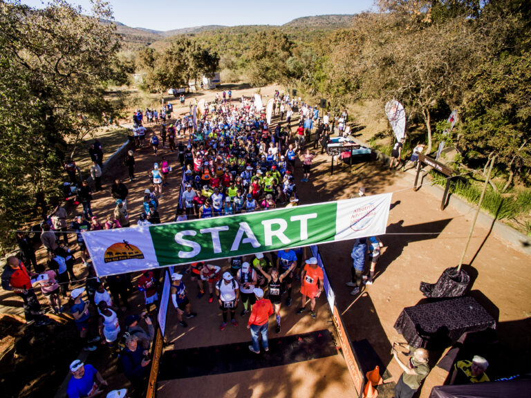Photo of the start line at the Big Five Marathon 2025