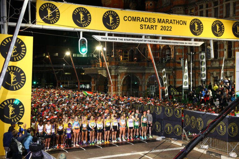 Photo of the start line for the Comrades Marathon 2024