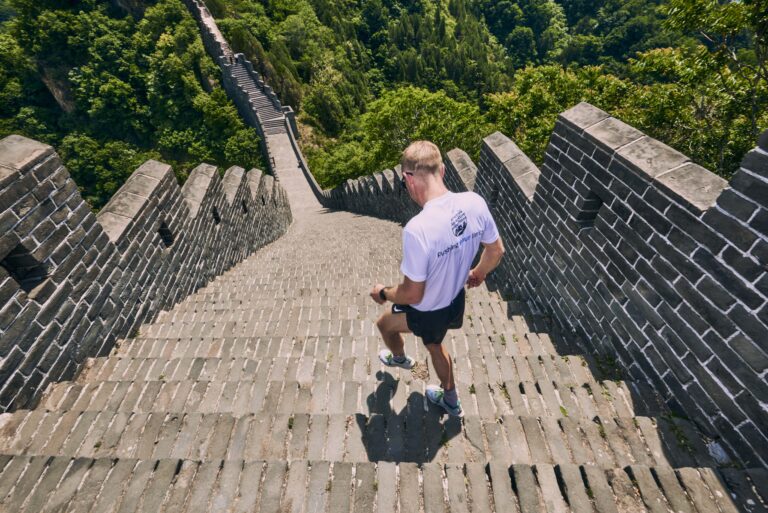 This photo demonstrates the true challenging nature of the Great Wall Marathon 2025