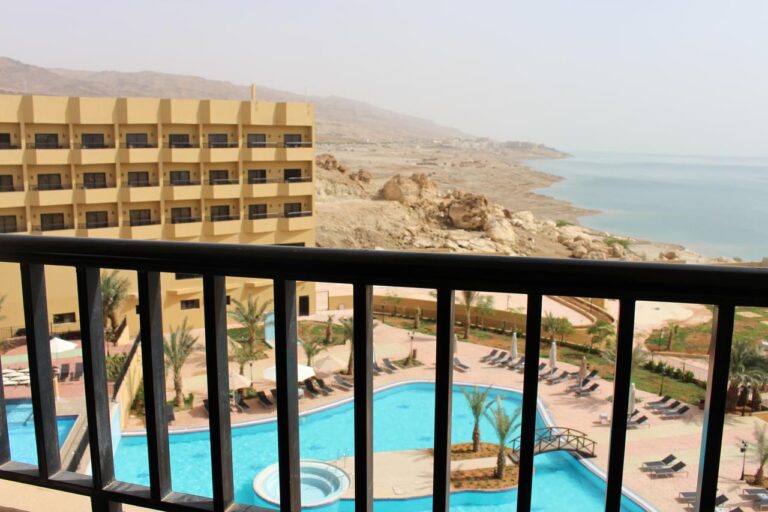 Balcony at the Grand East Hotel, hotel option for the Petra Desert Marathon 2024