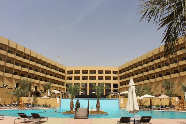 Exterior shot of the Grand East Hotel, hotel option for the Petra Desert Marathon 2024