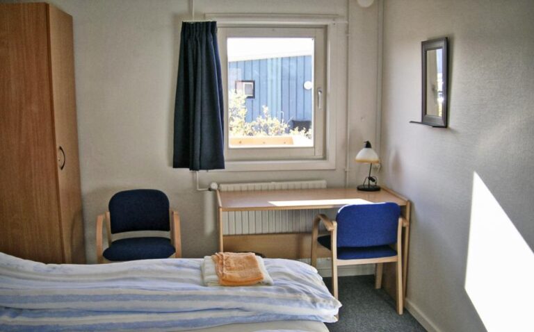 Bedroom at the Polar Lodge hotel, hotel option for the Polar Circle Marathon 2024