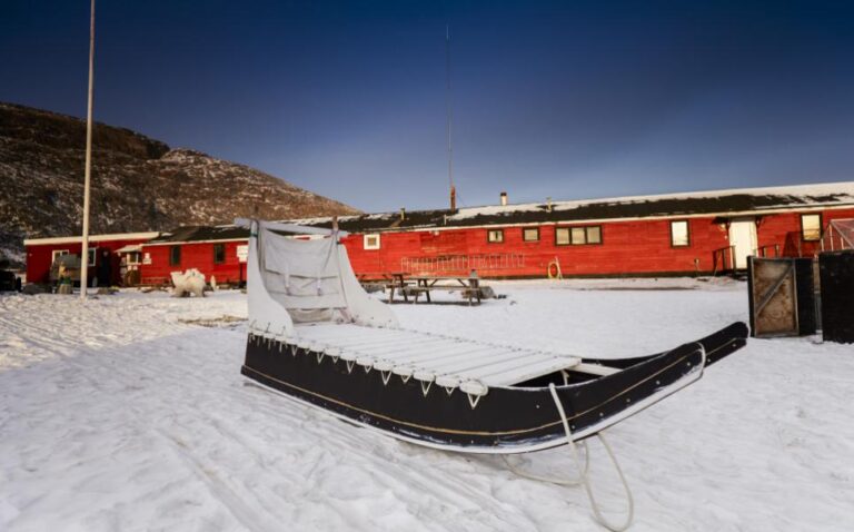 Exterior image of the Old Camp Hostel, hotel option for the Polar Circle Marathon 2024
