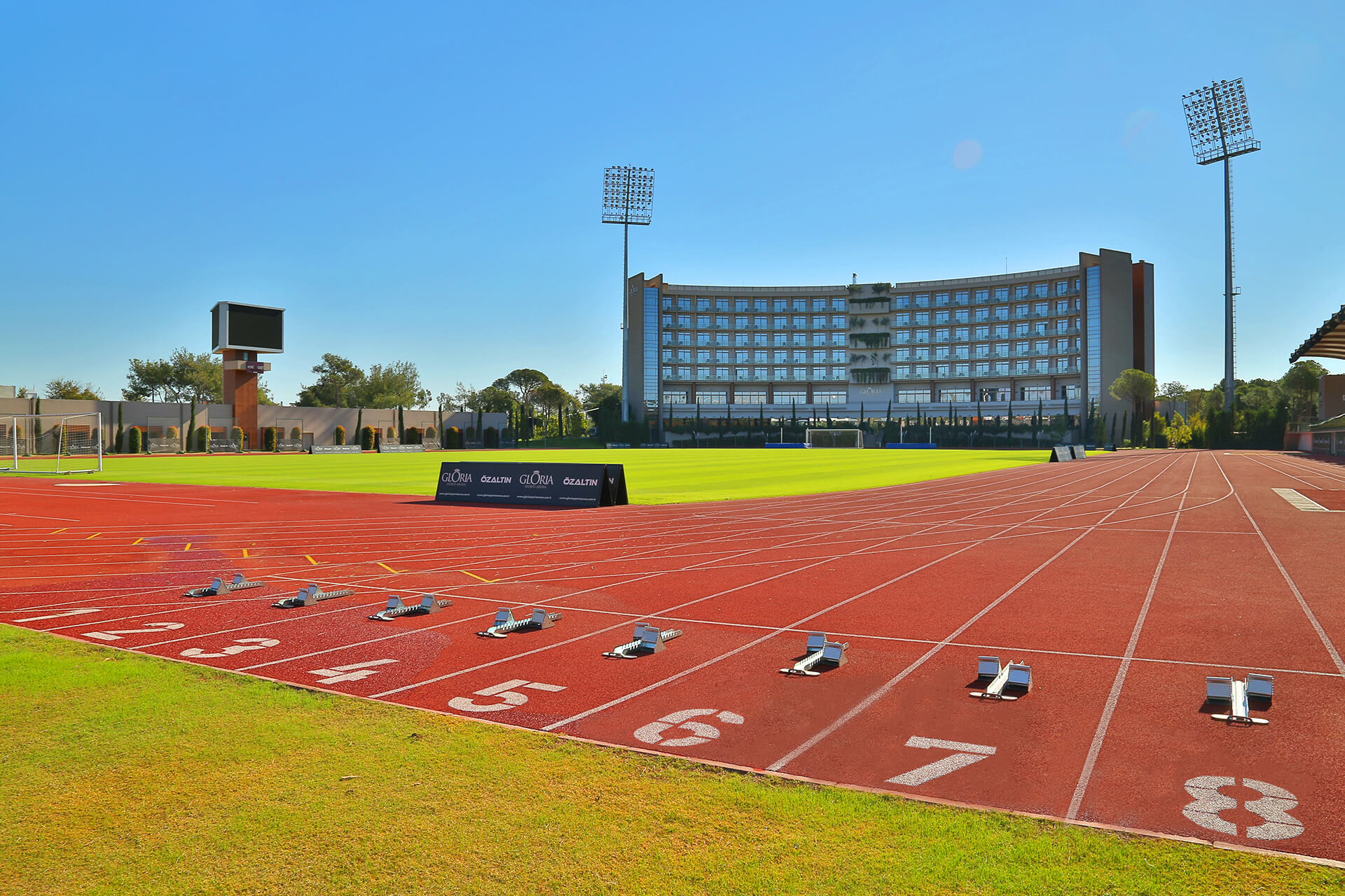 Picture of the athletics track at the Gloria Hotel