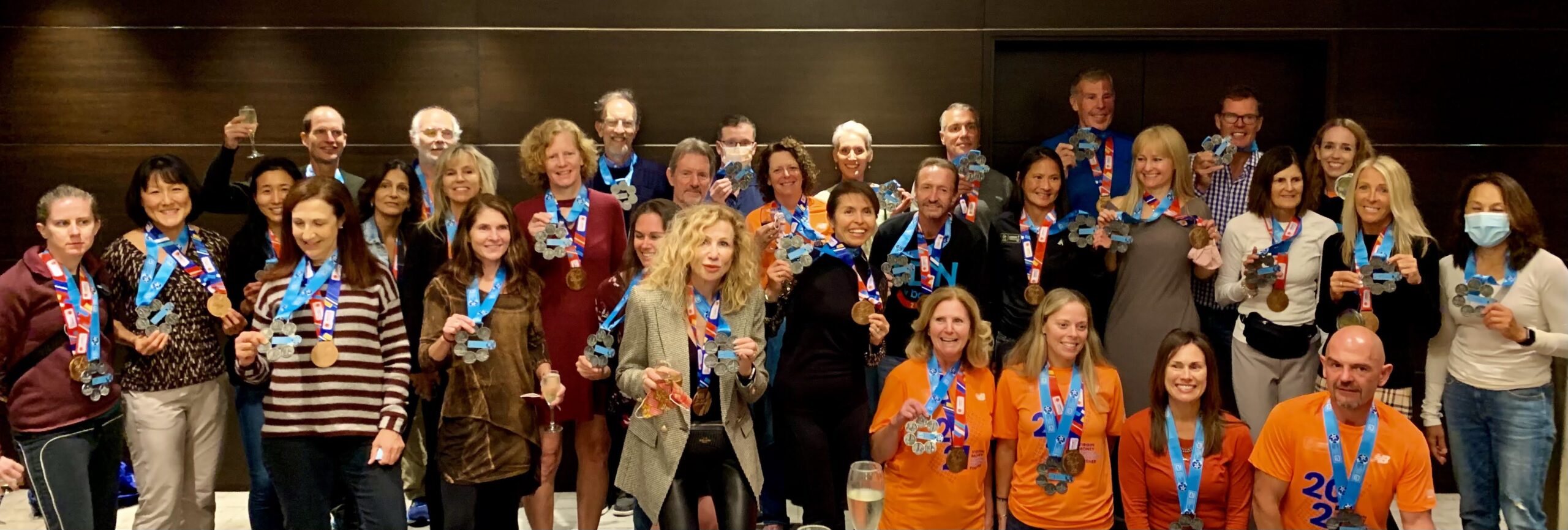 Picture of runners who have travelled with Marathon Tours & Travel who have also completed multiple Abbott World Marathon Major races