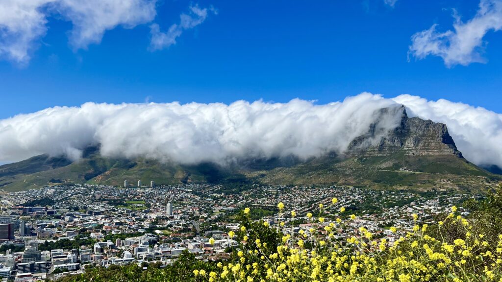 Vista view of Table Top Mountain, one of the most iconic views in South Africa