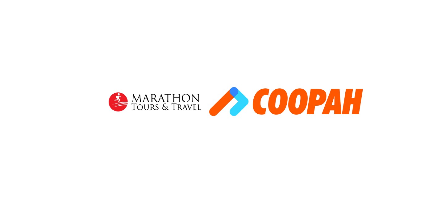 Marathon Tours & Travel and Coopah business logos