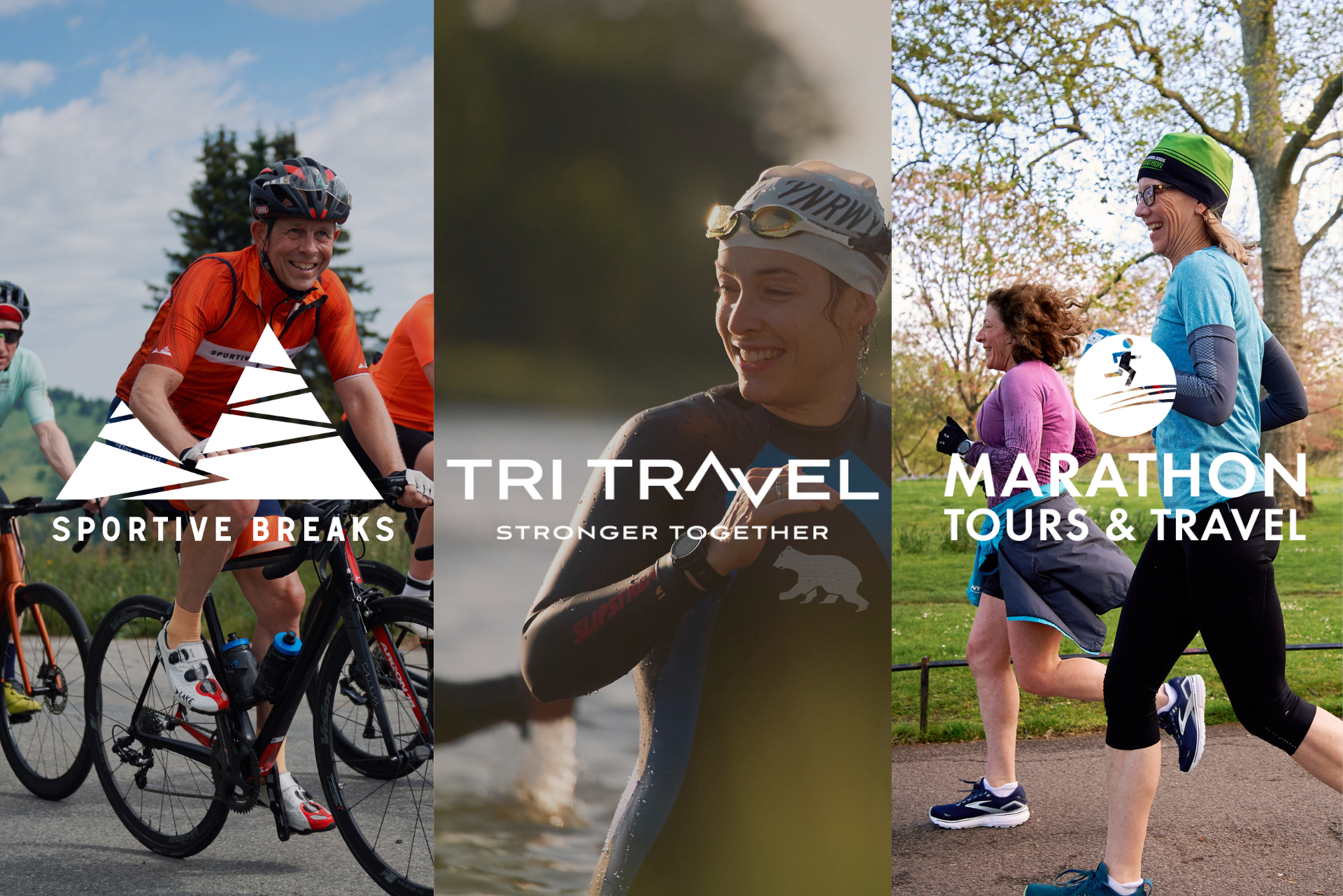 Sportive Breaks, Tri Travel and Marathon Tours & Travel logos