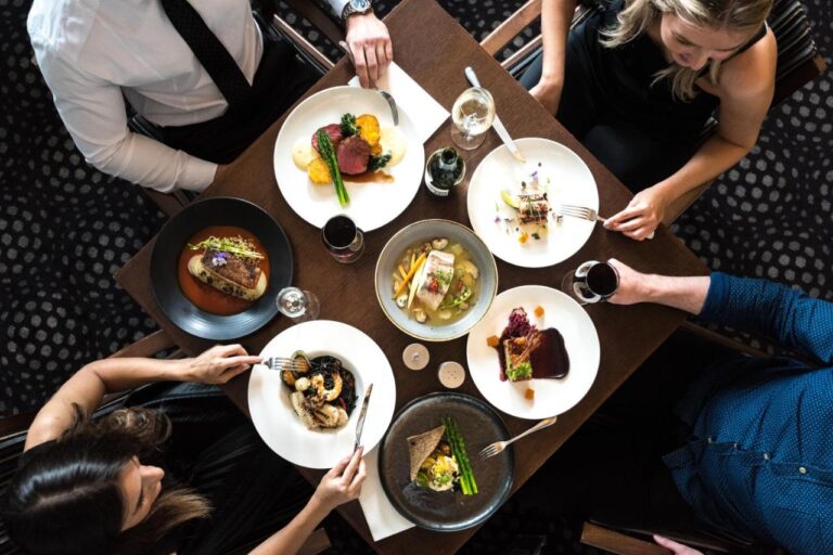 Dining options at the Pullman Adelaide, hotel accommodation part of the Kangaroo Island Marathon package