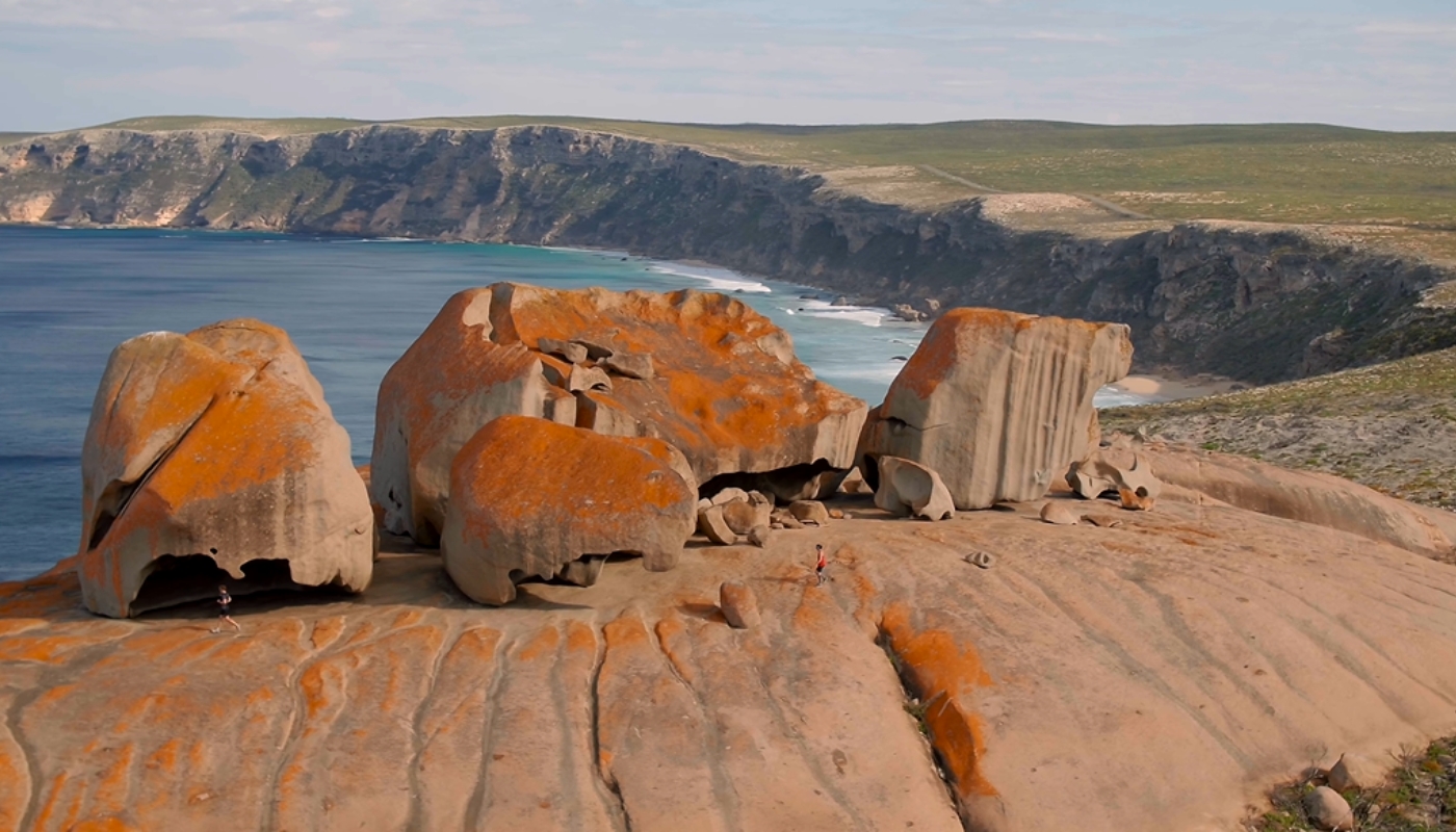 Remarkable rocks provide some of the scenery on offer during the Kangaroo Island Marathon