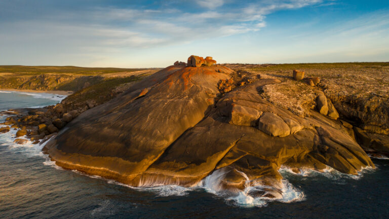 Beautiful rocky coastal scenery is a staple of the Kangaroo Island Marathon