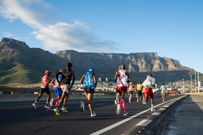 Runners taking part in the Cape Town Marathon 2026