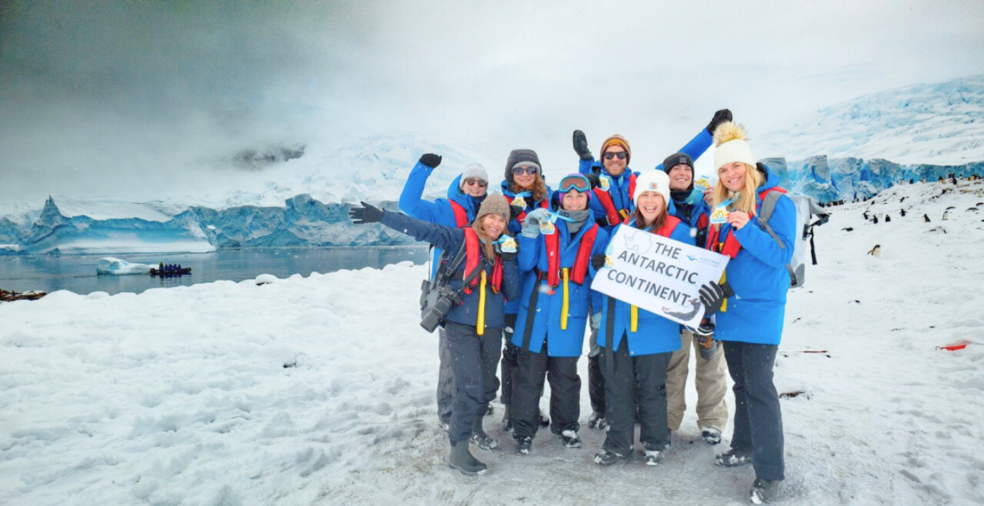 Runners at the Antarctica Marathon® & Half Marathon 2019