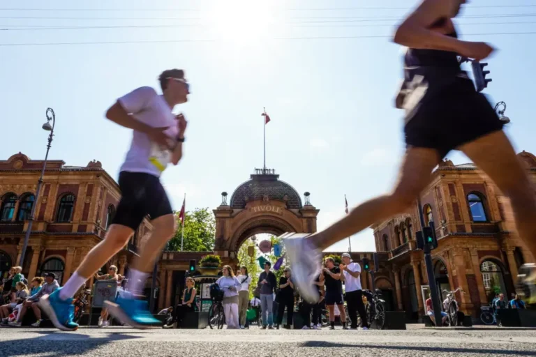 Runners passing the world famous Tivoli Gardens during the Copenhagen Marathon 2027