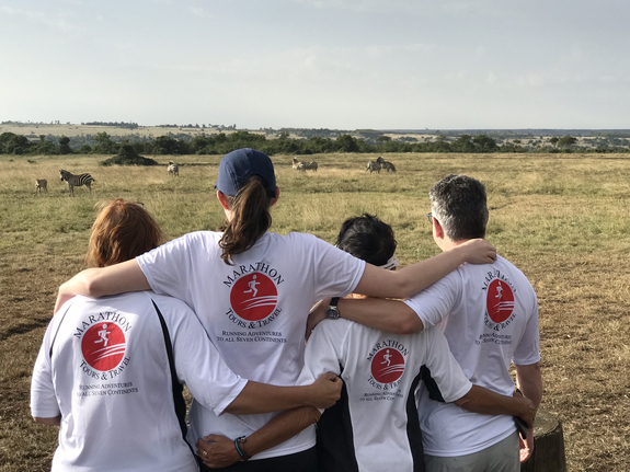 Comradery with Amazing Maasai Marathon clients