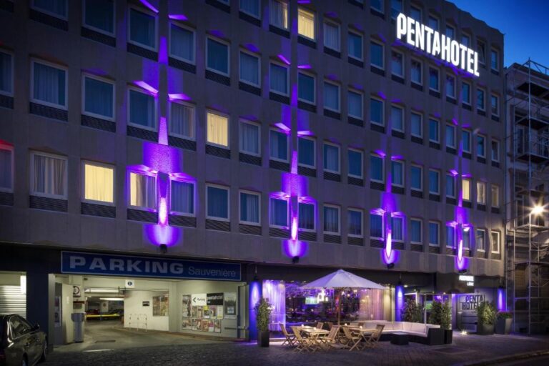 Exterior of the Pentahotel Liege, hotel option for the Beer Lovers Marathon