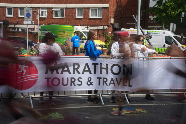 Marathon Tours & Travel staff supporting runners at the London Marathon 2027