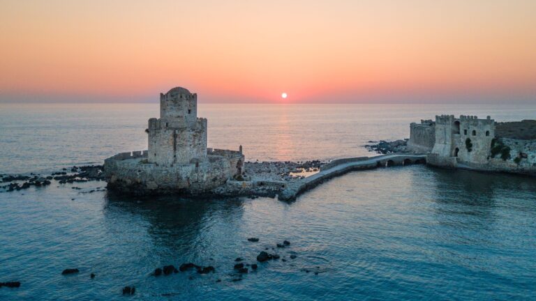 The Methoni Castle, one of the sights on the Greek Odyssey Half Marathon